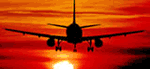 Aircraft Red Sky